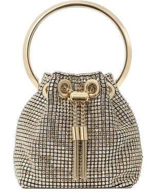 Jimmy Choo Micro Bon Bon Beuteltasche - Mettallic