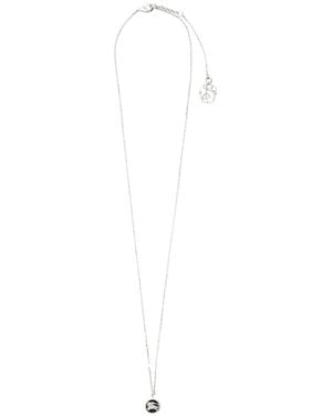 Burberry Collana Knight Coin - Bianco