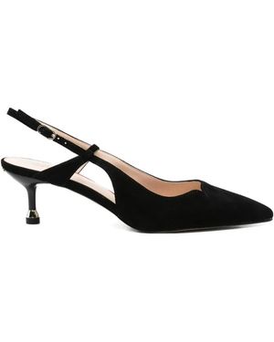 Liu Jo Suede Slingback Court Shoes - Black