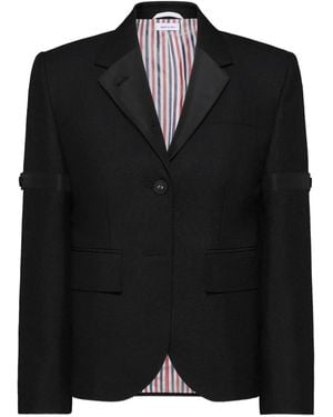 Thom Browne Button Blazer - Black
