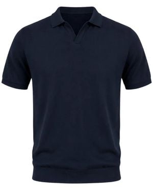 Diktat Short-Sleeve Cotton T-Shirt - Blue