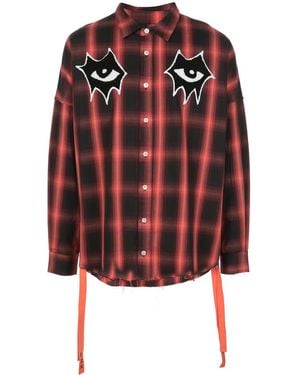 Haculla Signature Eyes Woven Shirt - Red