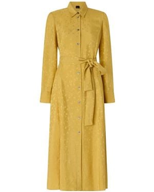 Pinko Kleid Mit Jacquard-Effekt - Gelb