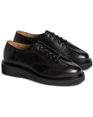Solovière Boldie Leather Brogues - Black
