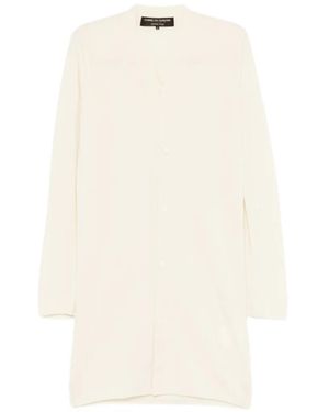 Comme des Garçons Button-Up Knitted Cardigan - White