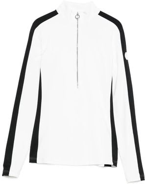 Fusalp Top Da Sci Negam Con Zip Sul Colletto E Banda Laterale - Nero