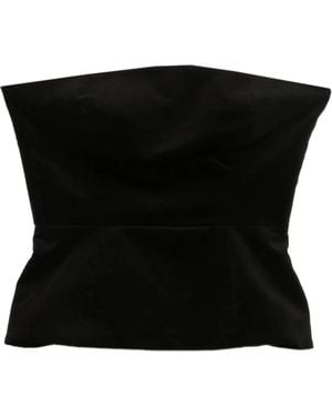P.A.R.O.S.H. Peplum Top - Black