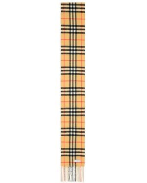 Burberry Karierter Schal Aus Kaschmir - Mettallic