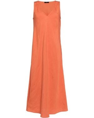 Voz V-Neck Sleeveless Maxi Dress - Orange