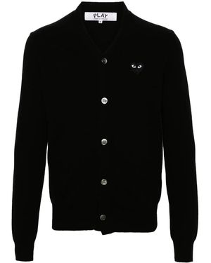 COMME DES GARÇONS PLAY Cardigan Con Applicazione - Nero