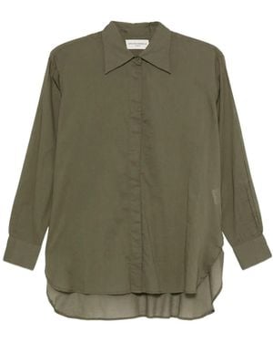 Officine Generale コンシールフロント シャツ - グリーン