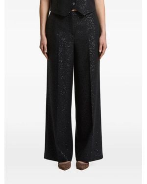 Peserico Sequin-Embellished Trousers - Black