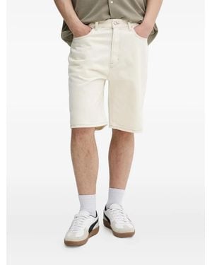 HUGO Jeans-Shorts mit Logo-Patch - Weiß