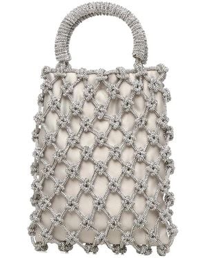 Rosantica Crystal-Embellished Tote Bag - White