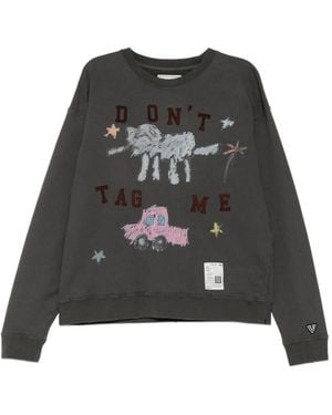 Maison Mihara Yasuhiro Graphic-Print Sweatshirt - Black