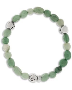 Ferragamo Gancini Beaded Bracelet - Green