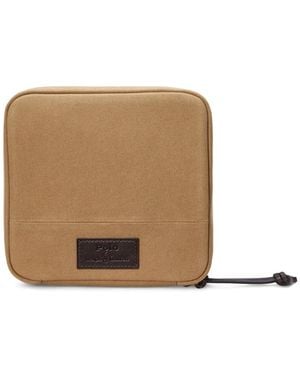 Polo Ralph Lauren Logo-Patch Clutch Bag - Brown