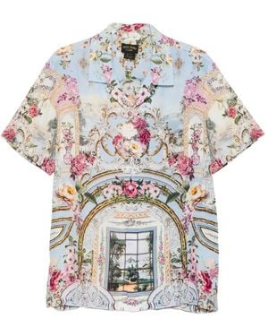 CAMILLA Floral Baroque-Print Shirt - White