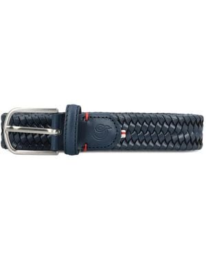 La Boucle Woven Leather Pisa Belt - Blue