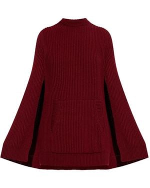 Max Mara Astoria Cape Pocket Mini Dress - レッド