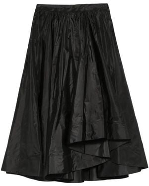 Valentino Garavani Jupe Froncée À Design Asymétrique - Black