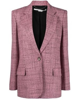 Stella McCartney Single-Breasted Wool Blazer - Pink