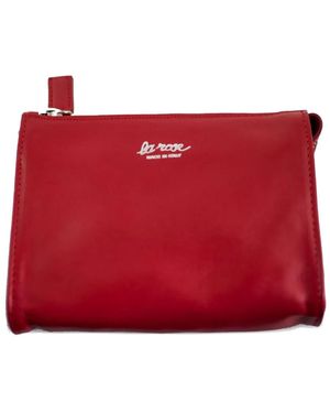 LA ROSE Estuche De Maquillaje De Piel - Rojo