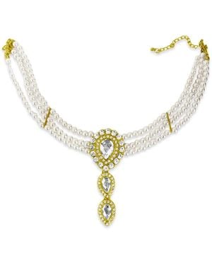 Hzmer Jewelry Regal Empress Pearl Necklace - Metallic