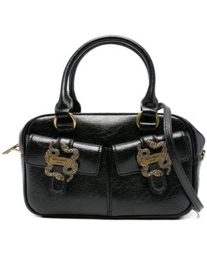 Just Cavalli Snake-Detail Tote Bag - Black
