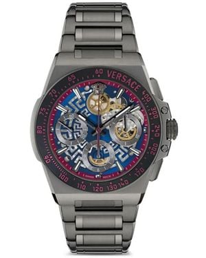 Versace Montre Landeron L80 43 Mm - Bleu