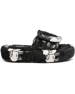 DUOltd Badstof Slippers - Zwart