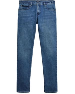 Polo Ralph Lauren Embroidered-Logo Jeans - Blue