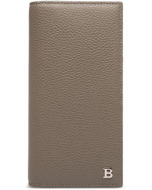 Bally Embossed Leather Wallet - Brown