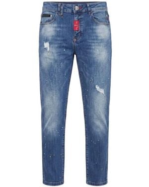 Philipp Plein New Tapered Fit Jeans Basic - Blue