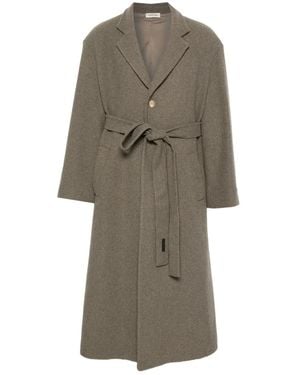 Fear Of God Belted Wool Coat - Natural