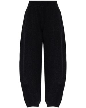 Max Mara Wool And Cashmere Jogging Trousers - Black