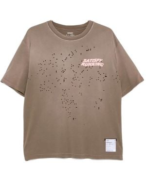 Satisfy Mothtech Distressed T-Shirt - Gray