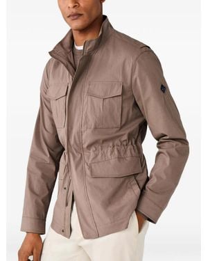 Hackett Veste Militaire À Patch Velospeed - Brown