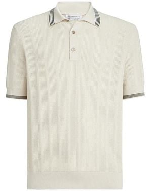 Brunello Cucinelli Polo Jumper - White