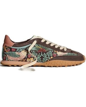 HOFF X Morris & Co.'s Bridge Floral-Print Lace-Up Trainers - Brown