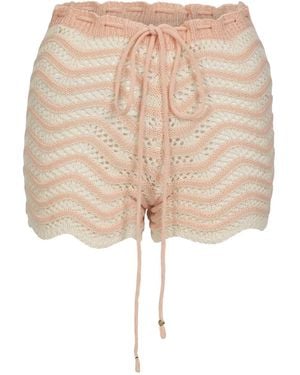 Bananhot Shorts Mina Con Cordones - Neutro