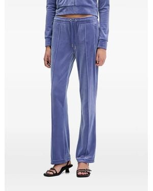 Juicy Couture Embellished Straight Trousers - Blue