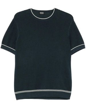 ZEGNA Cotton T-shirt - ブルー
