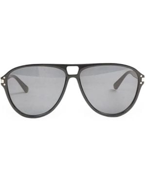 Amiri Logo-Plaque Pilot-Frame Sunglasses - Grey