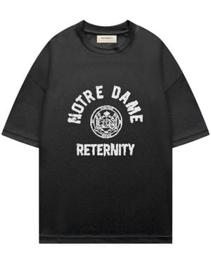 RETERNITY Notre Dame Mesh T-Shirt - Black