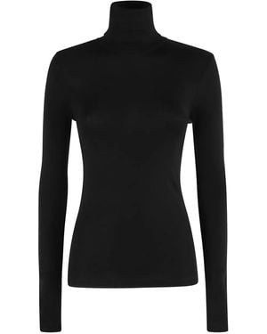 Rohe Top con cuello alto - Negro