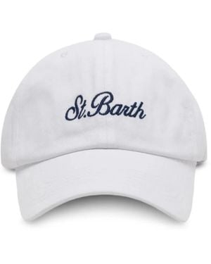 MC2 Saint Barth Gorra De Béisbol Davis N Bordado - Blanco