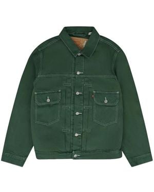 DENIM TEARS X Levi's Adg Type-2 Long-Sleeve Denim Jacket - Green