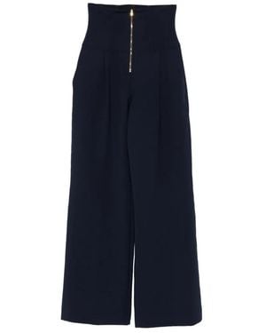 Thelatest Cloe Zip-Up Trousers - Blue