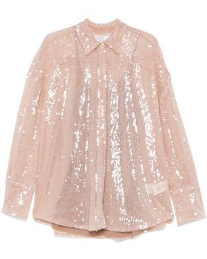 GIUSEPPE DI MORABITO Hemd mit Pailletten - Pink